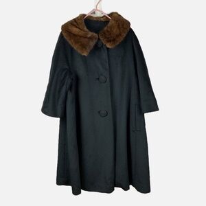 VINTAGE BELLCIETTE 1950’S COAT, MADE IN PARIS SIZED FOR 5 FEET 5 OR LESS